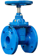 Задвижка чугунная с обрезиненным клином 30ч39р Ду400 Ру16